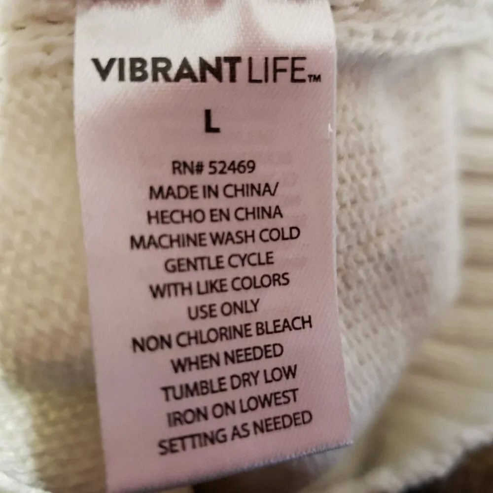 Vibrant‎ Life Dog Sweater L Hearts Ruffle Pink Brown Hearts Bow
